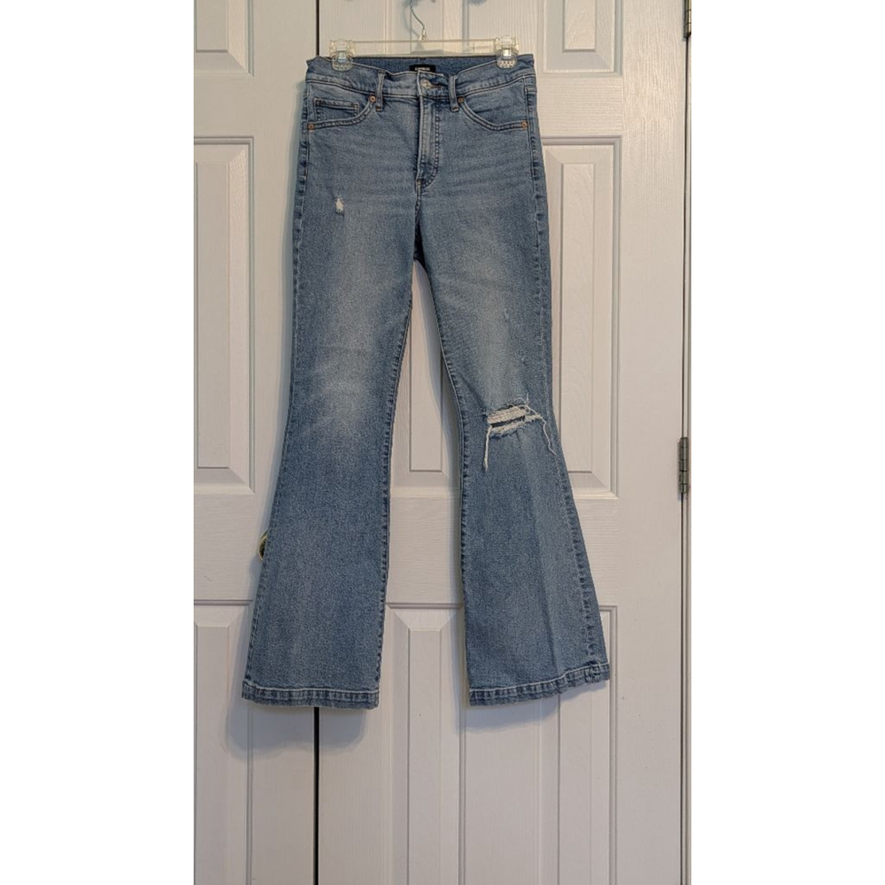 Women's Express Flare Midrise Jeans Size 4R Blue
